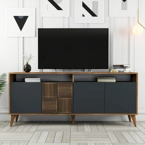 Dulap Milan 2 Walnut and Anthracite