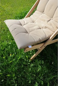 Fotoliu pliabil Karup Design Boogie Raw/Brown