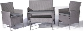 Set mobilier de grădină Le Bonom Fila, gri deschis