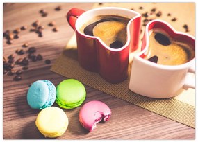 Tablou cu cafea și macarooni (70x50 cm)