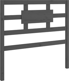vidaXL Tăblie de pat, gri, 80,5x4x100 cm, lemn masiv de pin