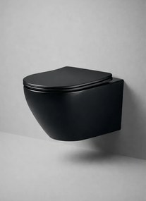 Vas WC suspendat W206MB negru mat capac duroplast cu amortizor