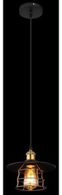 Pendul design clasic Viejo negru mat, cupru 22cm