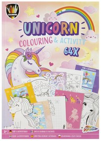 CARTE DE COLORAT CU ACTIVITATI - UNICORN - GRAFIX (150068)