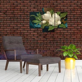 Tablou - Martin Johnson Heade, Giant Magnolias on a Blue Velvet Cloth, reproducere (90x60 cm)