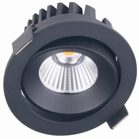 Spot LED incastrabil baie IP65 Cyklop IP65 3000K negru