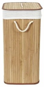 Compactor Coș pentru rufe murdare Bamboo dreptunghiular, natural