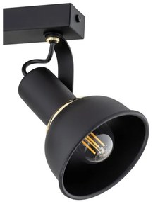 Spot TWIST 2xE14/7W/230V negru/auriu Argon 7037