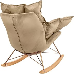 Scaun balansoar SWING VELVET kaki