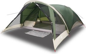vidaXL Cort de familie pentru 6 persoane, verde, impermeabil