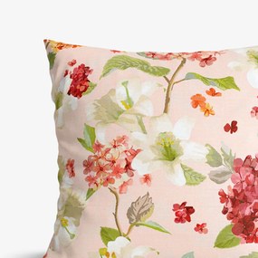 Goldea față de pernă decorativă loneta - flori de primăvară 45 x 45 cm