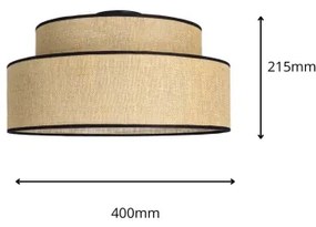 Plafonieră BOHO 1xE27/60W/230V bej