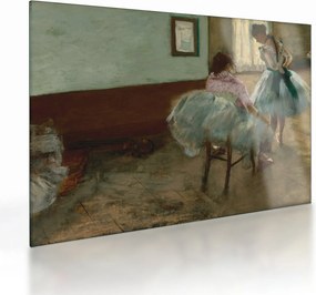 Tablou pe sticlă - Edgar Degas, The Dance Lesson, reproducere (70x50 cm)