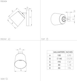 Aplică COTORRO 1xE27/25W/230V Eglo 900434