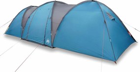 vidaXL Cort de familie cupolă, 8 persoane, albastru, impermeabil