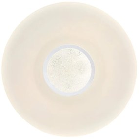 Plafoniera LED RGB cu telecomanda design modern Sully alb