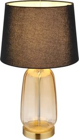 Globo 24142S - Lampă de masă CLASSY 1xE27/40W/230V negru/maro