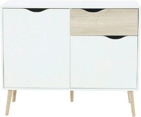 Comoda OSLO 75387, alb, stejar sonoma, PAL melaminat, 98x39x81 cm