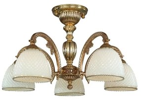 Lustra aplicata din alama cu 5 brate design italian 7125