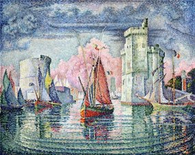 Paul Signac - Artă imprimată The Port at La Rochelle, 1921, (40 x 30 cm)