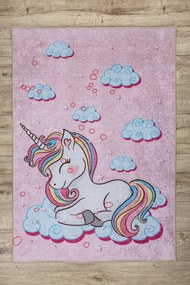 JUNIOR 51855.804 covor lavabil Inorog, nori pentru copii anti-alunecare - roz - SECUNDAR-COTATI PRODUSUL