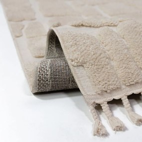 Covor crem 160x230 cm Esra Cobbled – Flair Rugs