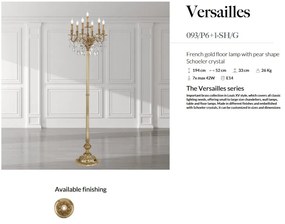 Lampadar LUX cu cristale Scholer, Versailles