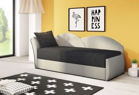 Supermobel Canapea extensibilă AGATA, 200x80x75, violet + gri (alova23/alova10), stânga