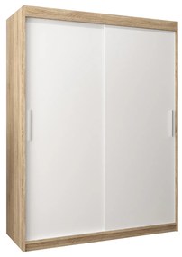 Dulap de haine 150 cm Toki (stejar sonoma + alb mat). 1064828