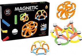 Joc constructii magnetic, 43 piese