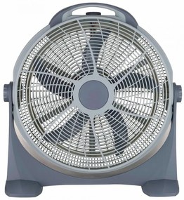 Ventilator de podea Elite ETFB-0334, 100W, 60 cm, 3 viteze, 5 pale, Gri