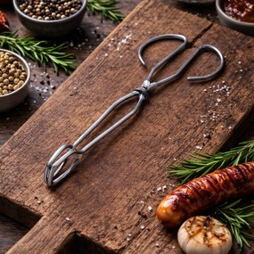 Clește tip foarfecă pentru grătar, 27 cm, inox, design ergonomic, BBQ, rezistent la temperaturi ridicate