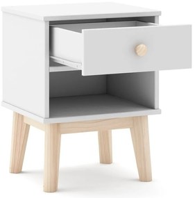 Noptieră de copii albă Esteban – Marckeric