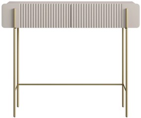 Masă de toaletă Malmi 100 cm - cașmir / picioare aurii
