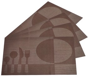 Suport farfurie Food maro, 30 x 45 cm, set 4 buc.