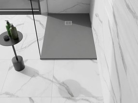 Mexen Stone+ recepție compozită dreptunghiulară 120 x 100 cm, gri-beton - 44611012