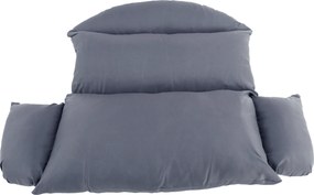 Scaun agăţat dublu, negru/gri/gri închis, DAKAN NEW