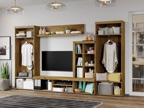 Set Mobila Living Odell Flagstaff Oak/Gri C13