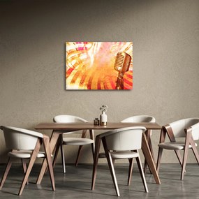 Tablou - Microfon retro (70x50 cm)