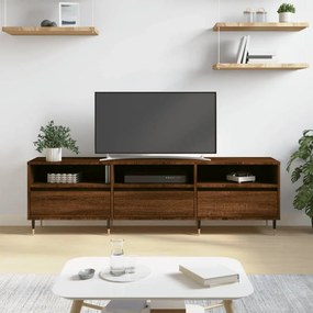 vidaXL Comodă TV, stejar maro, 150x30x44,5 cm, lemn prelucrat
