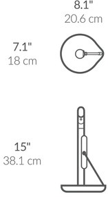 Simplehuman Distribuitor de prosoape de hârtie +pompă pentru produs de curățare, oțel inoxidabil