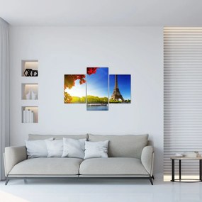 Tablou - toamna la Paris (90x60 cm)