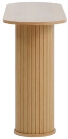 Masă consolă în culoare naturală 40x130 cm Nola – Unique Furniture