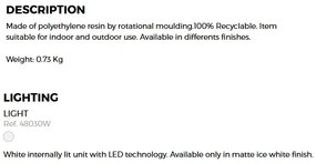 CORP DE ILUMINAT LED DECORATIV VASES LAMPS 30cm 48030W VD