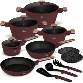 BerlingerHaus Set de vase cu suprafață din titanLeonardo Nordic, 15 piese