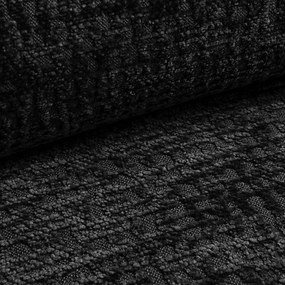 Colțar negru extensibil/cu spațiu de depozitare Kalena – Makamii