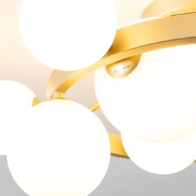 Lustră LED aplicată Brilagi MILLA 10xG9/3W/230V auriu/alb