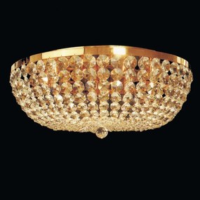 Plafoniera cristal SchÃ¶ler design de lux Sheraton 65cm, 24K gold plated