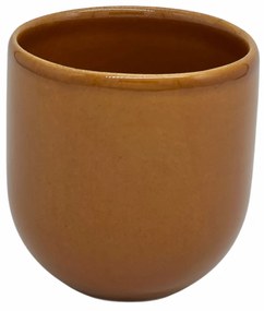 Pahar Cafea Novum Maro Teracota (Pantone Brown Leather, 250ml) Gresie Glazurata Manual