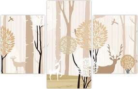 Tablou - Pădure ilustrată (90x60 cm)